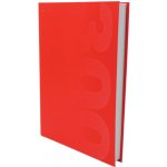Sešit tvrdé desky A4 HC čtverečkovaný barva červená – Zboží Mobilmania