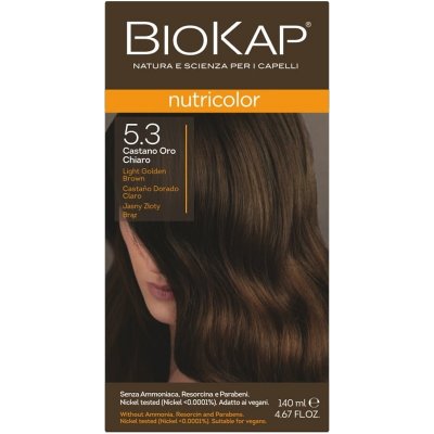 Biokap NutriColor barva na vlasy Světlá zlatá hnědá 5.3