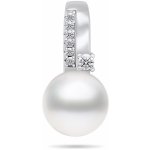 Brilio Silver přívěsek s pravou perlou a zirkony PT100W – Zboží Mobilmania