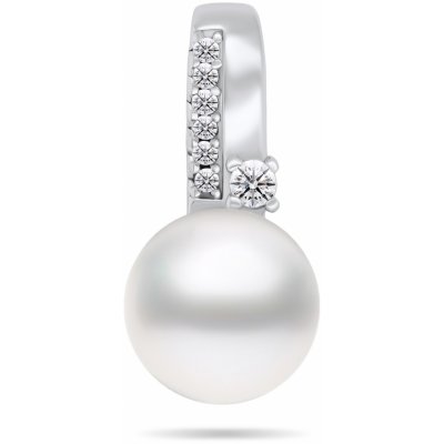 Brilio Silver přívěsek s pravou perlou a zirkony PT100W – Zboží Mobilmania