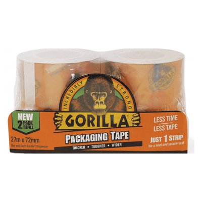 Gorilla Glue Packaging Refill Tough & Wide Náhradní lepicí páska 72 mm x 27 m průhledná 2 ks – Zboží Mobilmania