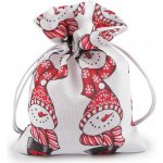 Prima-obchod Vánoční dárkový pytlík sněhulák 13x18 cm imitace juty barva 1 bílá – Hledejceny.cz