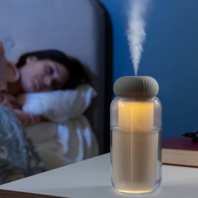 InnovaGoods Ultrazvukový LED zvlhčovač vzduchu s aroma difuzérem Stearal 300 ml