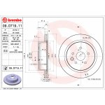 Brzdový kotouč BREMBO 09.D719.11