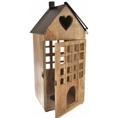 INDECOR Black Lucerna 28 x 28 x 66 cm, mango/kov INDECOR X13075 – Sleviste.cz