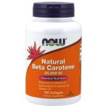 Now Vitamin A Přírodní betakaroten 25000 IU 180 softgel kapslí – Hledejceny.cz