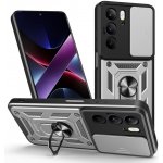 Slide odolný kryt na Realme 14x 5G/Realme C75 - stříbrný – Zboží Živě
