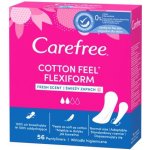 Carefree Cotton Flexiform slipové vložky se svěží vůní 56 ks – Zboží Mobilmania