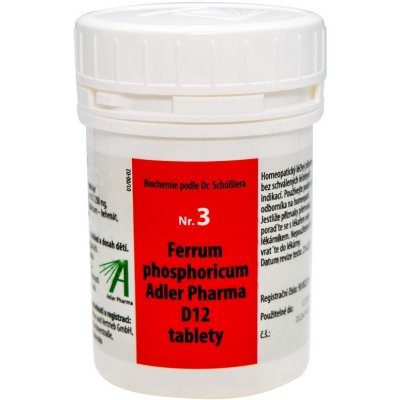 Adler Pharma Nr.3 Ferrum phosphoricum D12 1000 tablet – Zboží Dáma