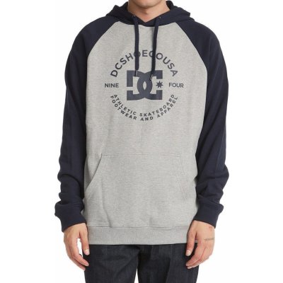 DC Star Pilot Raglan Pullover XSBB/Heather Grey/Navy Blazer – Zboží Mobilmania