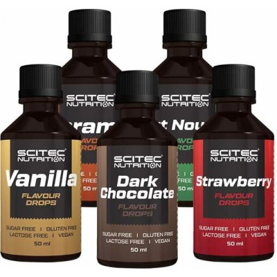 Scitec Nutrition Flavour Drops ořechový nugát 50 ml – Zboží Dáma