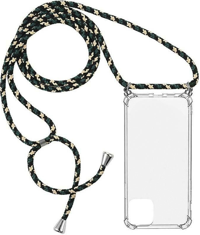 Pouzdro Jelly Case Rope Case Samsung S21 Plus na krk - zelené