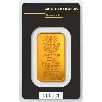 Argor-Heraeus Zlatý slitek 20 g od 27 401 Kč - Heureka.cz