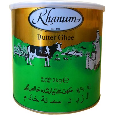 Khanum Olej přepuštěné Máslo ghee 2 kg – Zboží Dáma