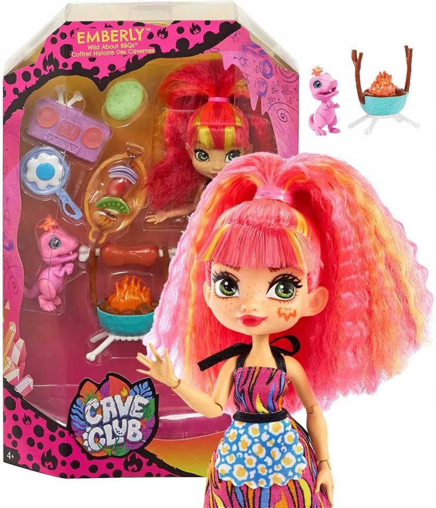 Mattel Cave Club Jeskynní gril Emberly se zvířátkem GNL96