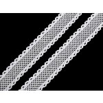 Bavlněná krajka / vsadka paličkovaná šíře 34 mm Balení: 13.5 m, Varianta: 1 bílá – Hledejceny.cz