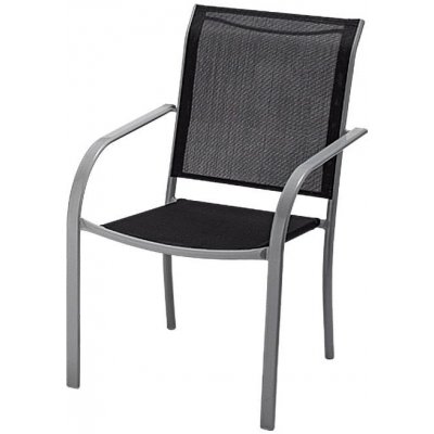 Sunfun Amy Zahradní židle, 66 x 56 x 86 cm, ocel, černá FCS00349K SILBER/SCHWARZ – Zboží Mobilmania