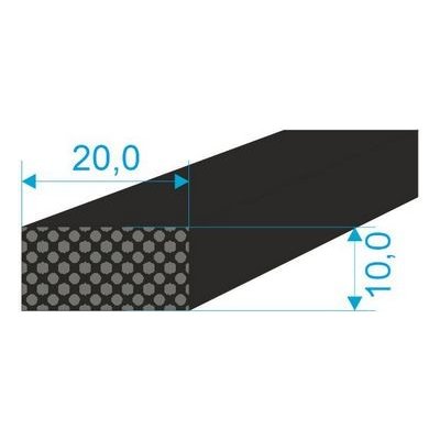 021020 Profilové těsnění 10x20 plné – Zboží Mobilmania