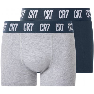 CR7 chlapecké boxerky 2 kusy navy modrá / šedá – Zboží Dáma