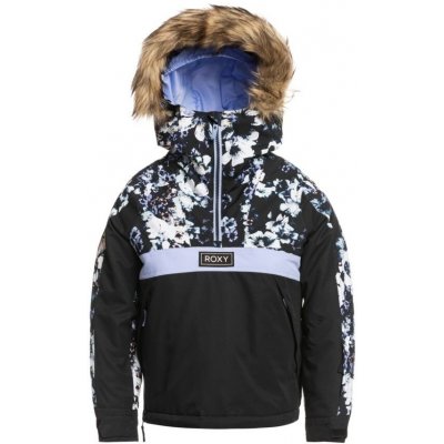 Roxy Shelter Girl True Black Black Flowers – Zboží Dáma