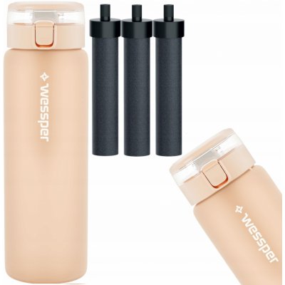 Wessper ActiveMax Clarti Glass 0,68 l béžová/hnědá – Sleviste.cz