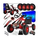 GOKART Šlapací motokára s nafukovacími koly 4KA05 červená 4K88A1 – Sleviste.cz