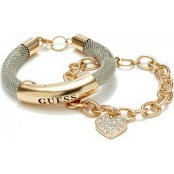 Guess Hematite-Tone Mesh ID Bracelet P257171527A