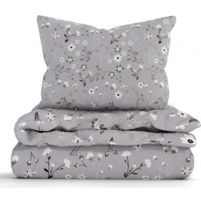 MKLuzkoviny.cz bavlna povlečení Renforcé Vanessa šedá 140x200 70x90 – Zbozi.Blesk.cz