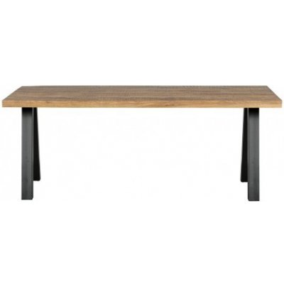 DEEEKHOORN Jídelní stůl TABLO Utrecht, 180 x 90 cm, mangové dřevo a černý kov, nohy A 373886-U – Zboží Mobilmania