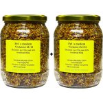 Včelařství M+M super set 2x600 g rouskového pylu s medem s dopravou zdarma 1200 g – Hledejceny.cz