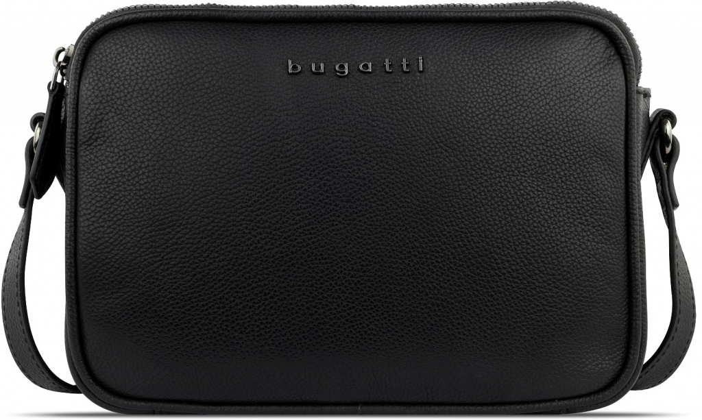 Bugatti dámská kožená kabelka crossbody Bella Small Shoulder Bag 49480201 černá