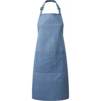 Premier PR 154 Zástěra s laclem a kapsou na břiše blue denim – Hledejceny.cz