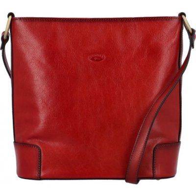 Luxusní dámská kožená kabelka Katana Monaco lady červená