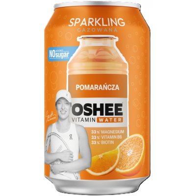 Oshee vitamínová voda Pomeranč bez cukru perlivá plech 330 ml – Hledejceny.cz