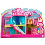 Mattel Barbie MiniLand domeček Modrý dům s doplňky a panenkou – Zboží Dáma