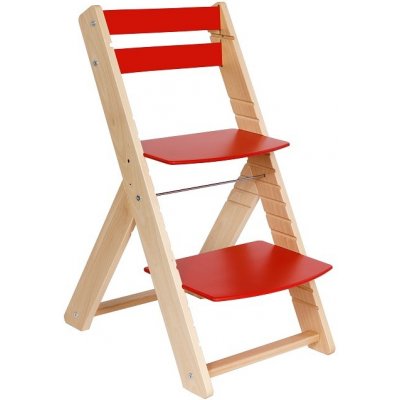 Posedo Rostoucí židle pro školáky Vendy lak / červená – Hledejceny.cz