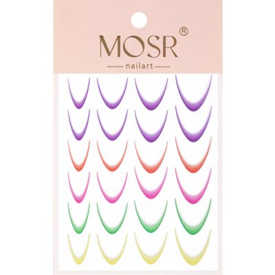 Starnails Samolepky na nehty ombré neon mix – Hledejceny.cz