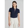 Dámská Trička GANT CONTRAST COLLAR SS PIQUE POLO EVENING BLUE