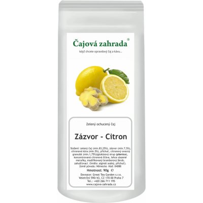 Čajová zahrada Zázvor & Citron zelený ochucený čaj 0,5 kg