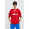 Pánské sportovní tričko adidas Tričko Originals Adicolor Poly Tee červená s potiskem IM9458