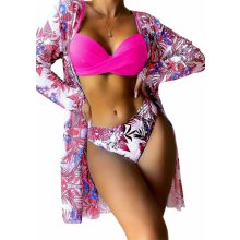 Sexy Lingerie dvoudílné plavky s kabátkem 301610-5 růžová