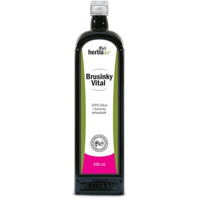 Herbavis BRUSINKY VITAL 100% šťáva 490 ml – Zbozi.Blesk.cz