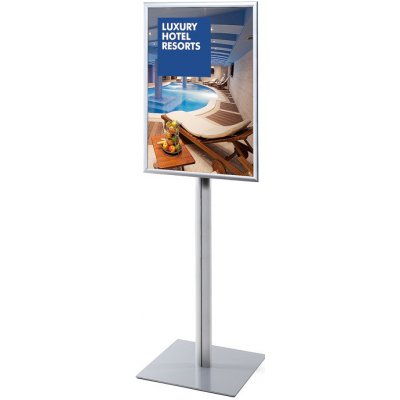Jansen Display informační stojan infopole s klaprámem A1 ostrý roh profil 25 mm