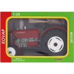 Traktor Zetor 50 Super červený na klíček kov 15cm v krabičce Kovap 1:25 – Zbozi.Blesk.cz