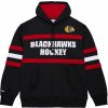 Pánská mikina s potiskem Mitchell & Ness Chicago Blackhawks Head Coach Hoodie Current Logo