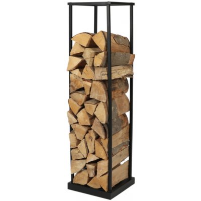 DOCHTMANN Stojan na dřevo kovový vysoký, 31,5x31,5x115cm – Zboží Mobilmania