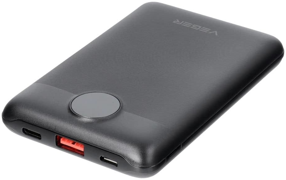 VEGER S11 10000mAh LCD Quick Charge PD22,5W černá