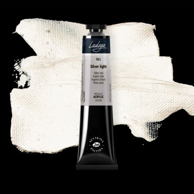 Nevskaya Palitra Ladoga 2204961 metallic Akrylová barva 46 ml Silver light 961 – Sleviste.cz