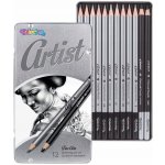 Colorino Artist Tužky grafitové v kovové krabičce 12 ks – Zboží Dáma