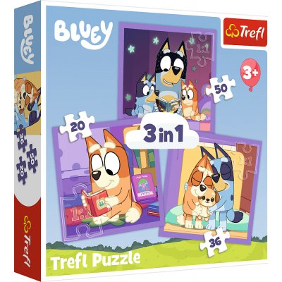 TREFL Seznamte se s Bluey 3v1 20,36,50 dílků – Zboží Mobilmania